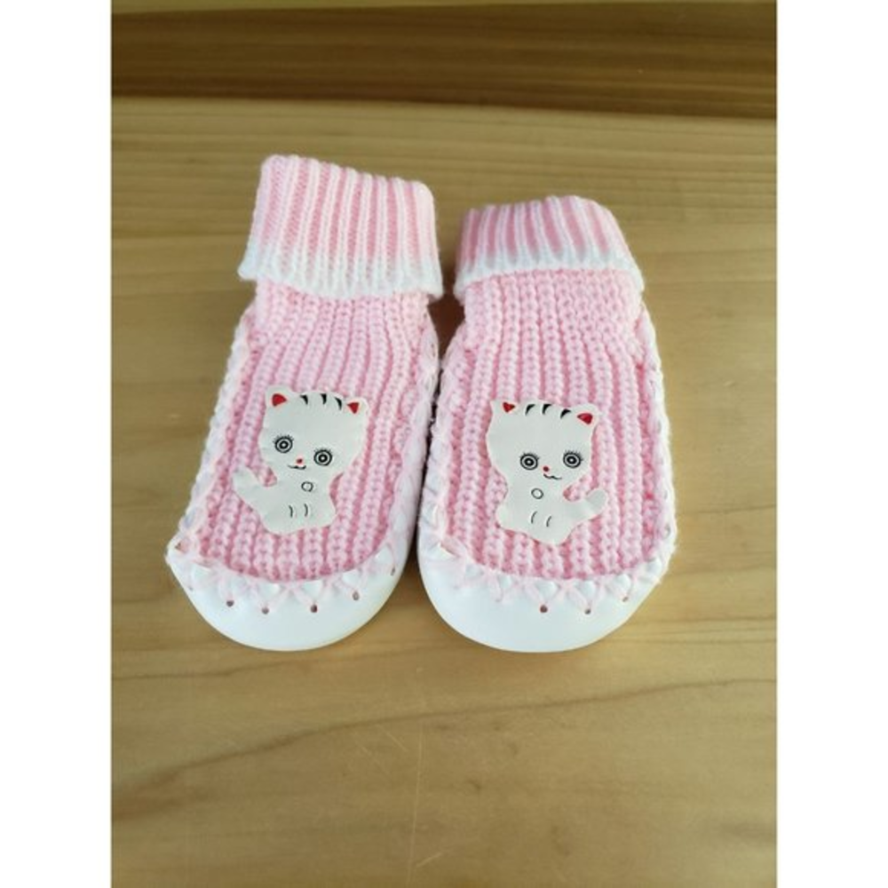 80s Pink Kitty Toddler Slippers